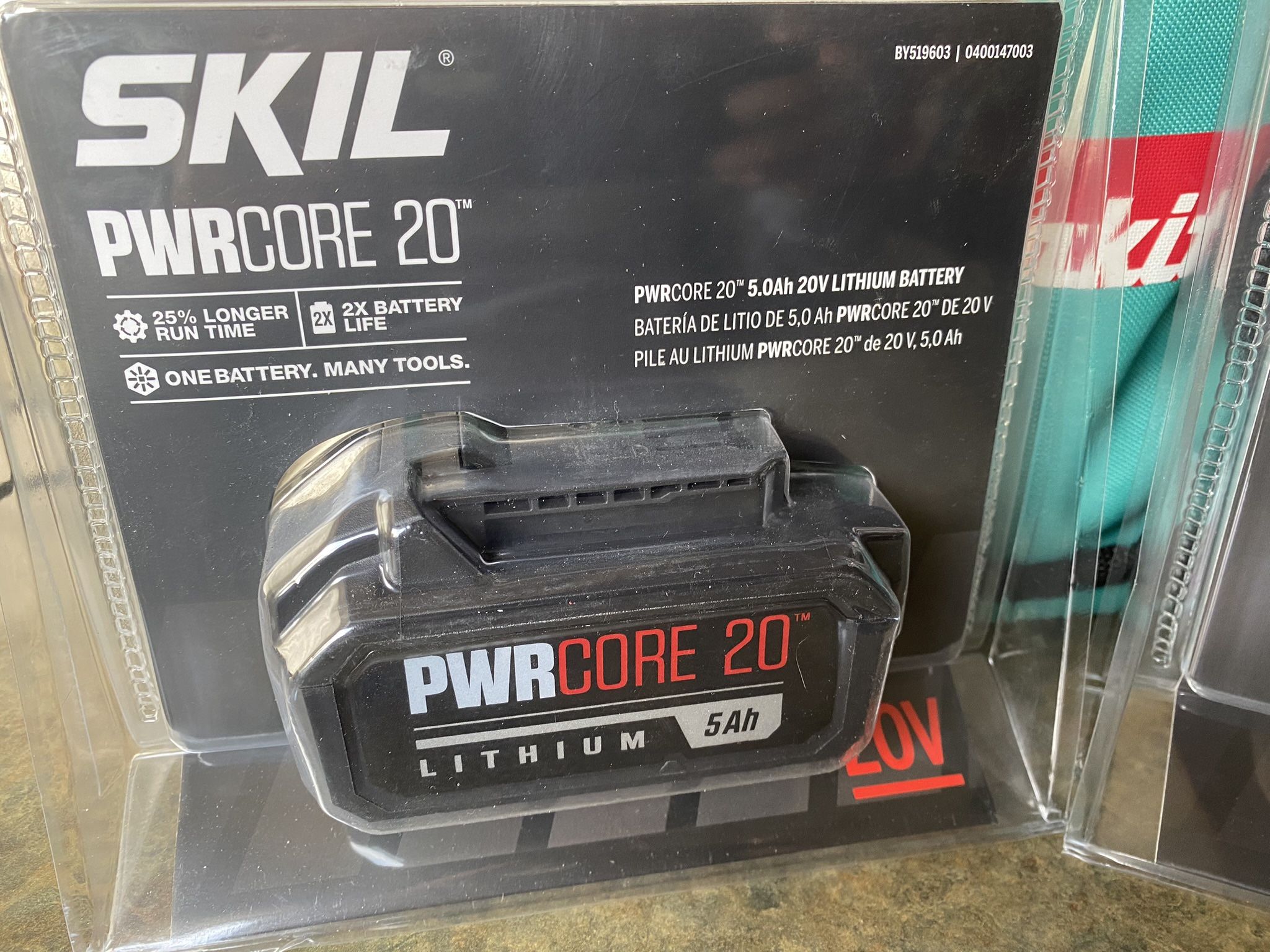 SKIL PWRCORE20 2BATTERIES 5.0 Ah (( Reas Description Please ))