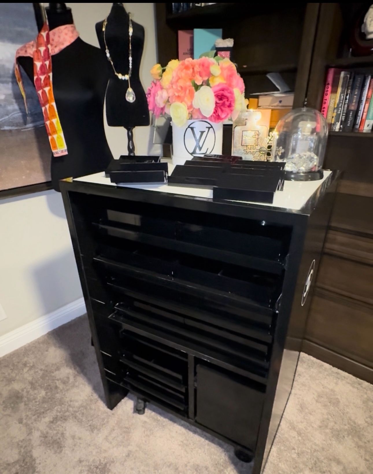 Chanel Heavy Metal vanity/organizer. Makeup Organizer