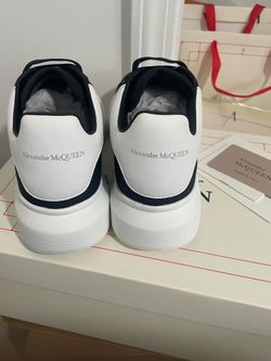 Alexander McQueen Black and White Sneakers with Oversized Sole Size 38