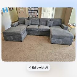 Corduroy couch new in box / firm price