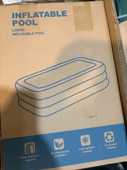 *New In Box* Oversized Thickened Blowup Pool