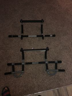 Pull up bars.