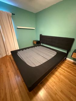 Black Bed Frame/Headboard