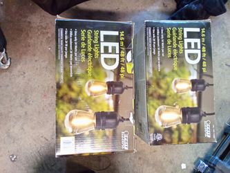 Outdoor LED string lights