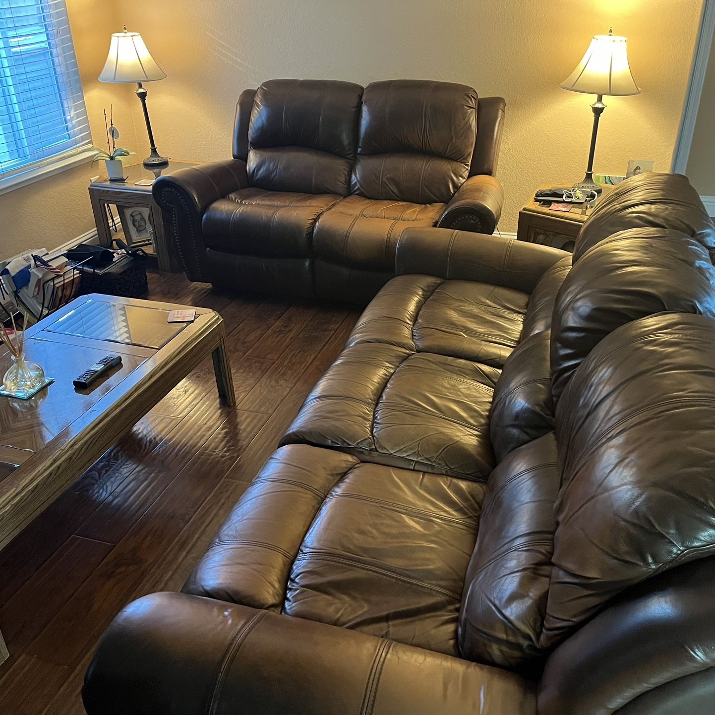 Reclining Sofa-Love Seat Set