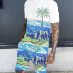 Men's Matching Set Beach Pool Brunch Vibe XL