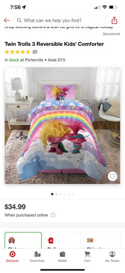 New!! Twin Trolls Comforter 