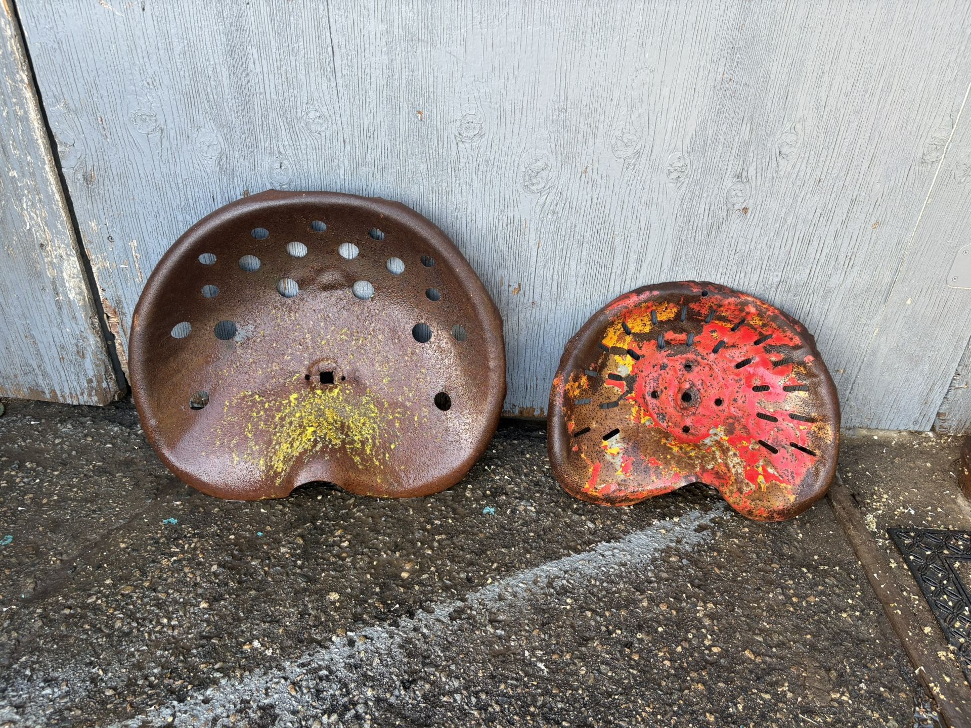 2 Antique Tractor Seats 