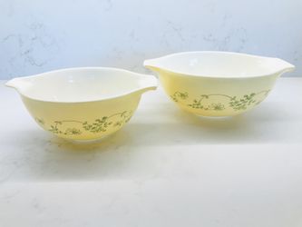 Vintage “Shenandoah” Pattern Nesting Bowls Set Of Two Great Condition