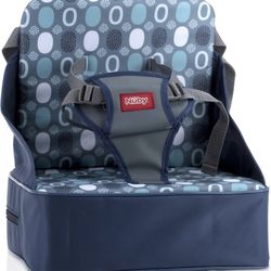 Lightweight High Chair Booster Seat - Great for Travel - Blue