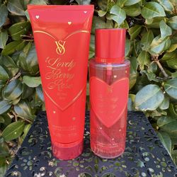 Victoria’s Secret VS Valentine’s Day Collection Lovely Berry Rose Body Lotion & Mist Set