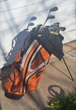 Golf Clubs and Bag