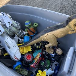 Container Of Kid Toys 