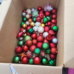 83 Different Sizes Plastic Chritmas Ornaments