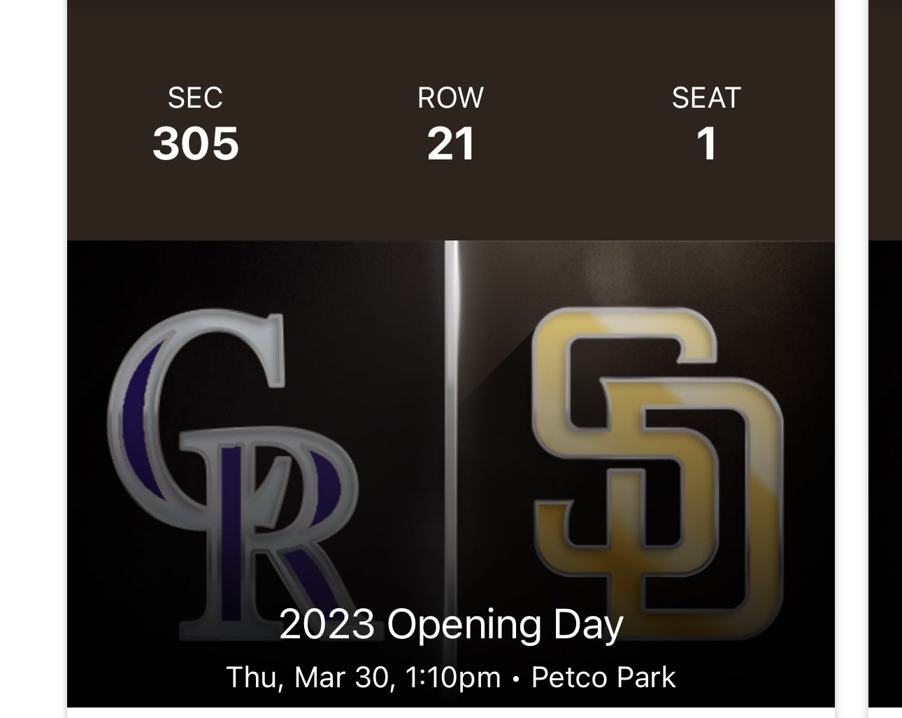 Padres Home Opener Tickets Vs Colorado Rockies