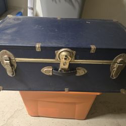 Antique Steamer Trunk. 