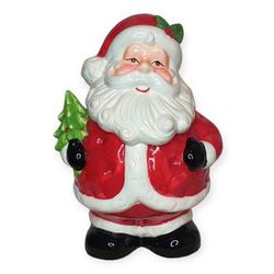 National Tree Company Santa Claus Christmas Canister Cookie Jar