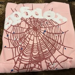 Spider Hoodie Pink Size Medium 