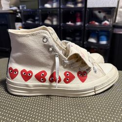 Cdg Converse White Multi Star