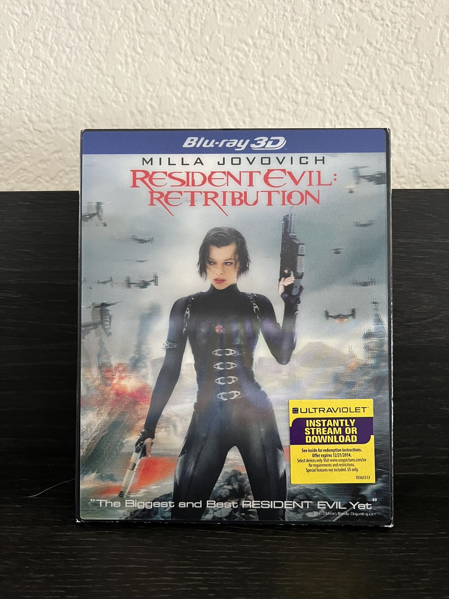 Resident Evil: Retribution 2D/3D + Digital Brand New/Factory Sealed Lenticular Slipcover Included