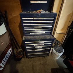 Roll Away Tool Box with tools