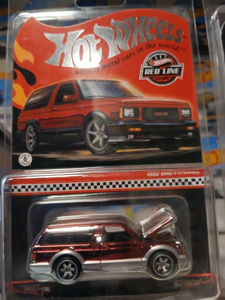 Rare Hotwheels Red Line Club Car 1992 Gmv Typhoon