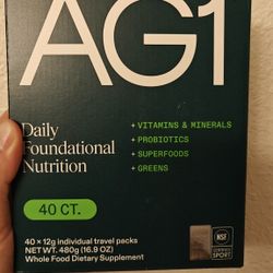 AG1 Daily Foundational Nutrition 40 Count Box