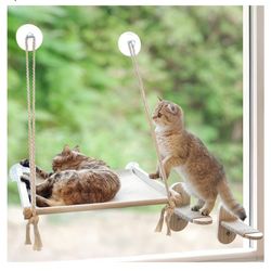 Large Cat Window Perch with 2 Steps