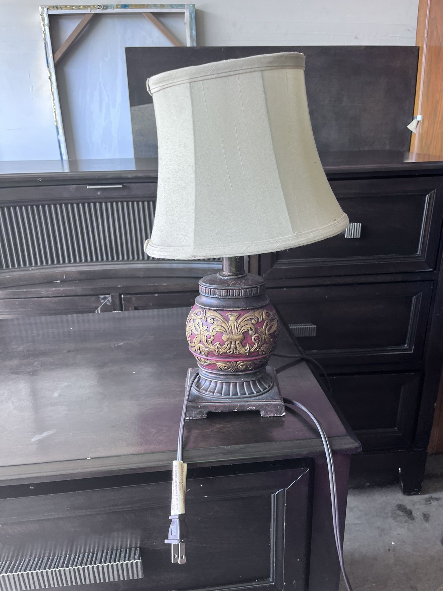 Small decorative table lamp