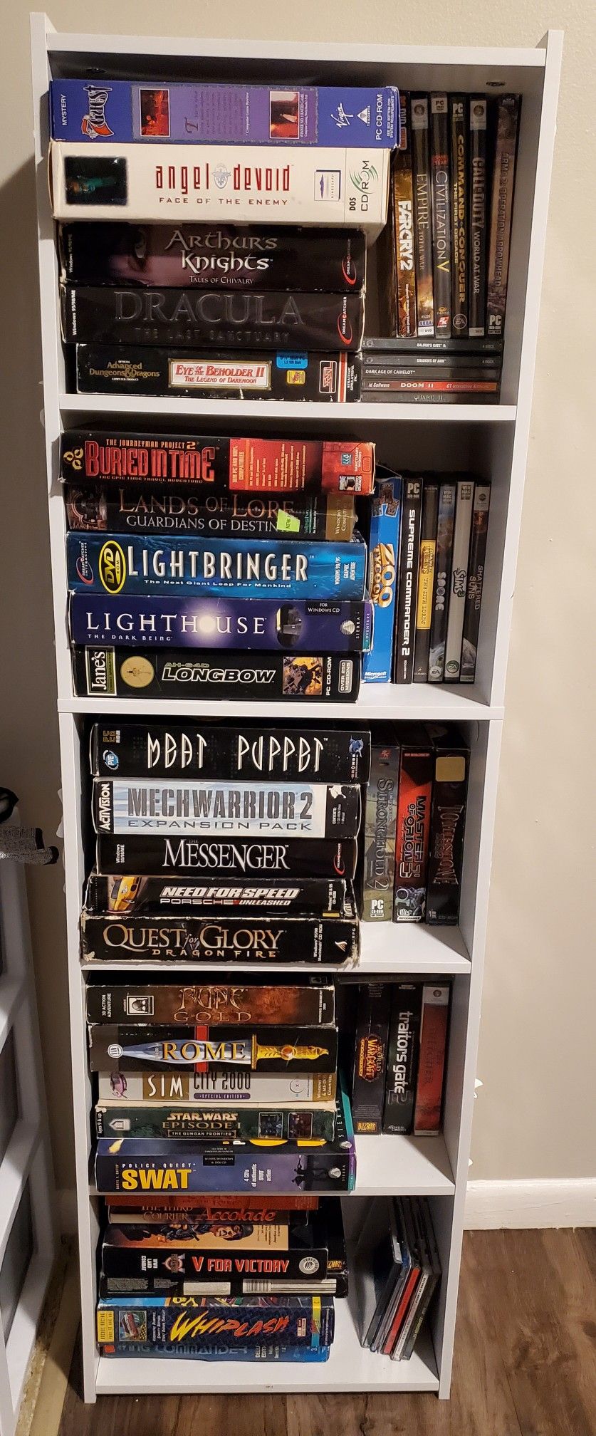 Various PC video games big box