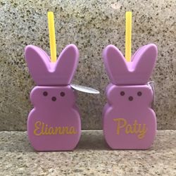 New Personalized Peeps Cup/straw.  $8