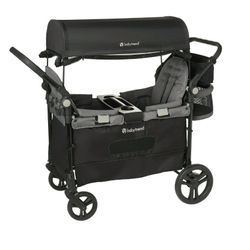 Baby Trend Quest 3-in-1 Stroller Wagon, Desert Black, Innovative Quick Fold