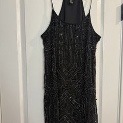 Beautiful Black Beaded Dress