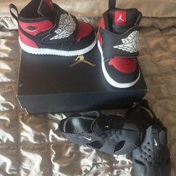 Baby Jordan’s Size 4.5 C  And Baby Nike Size 4c 