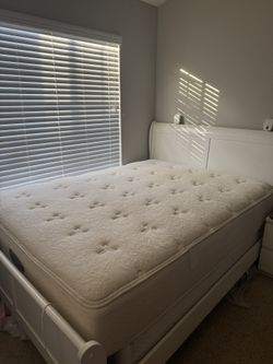 Queen mattress and bed frame