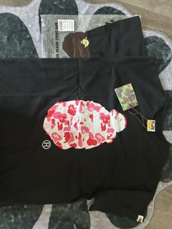 Pink and Camo BAPE t shirt