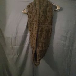 Black Knit Infinity Scarf