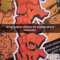 Custom stickers / canvases 