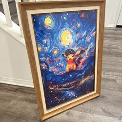 Pokemon Pikachu Wall Art Large 