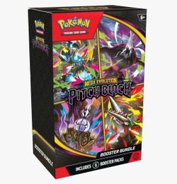 Pokemon Mega Evolution Pitch Black Booster Bundle Factory Sealed 6 Packs