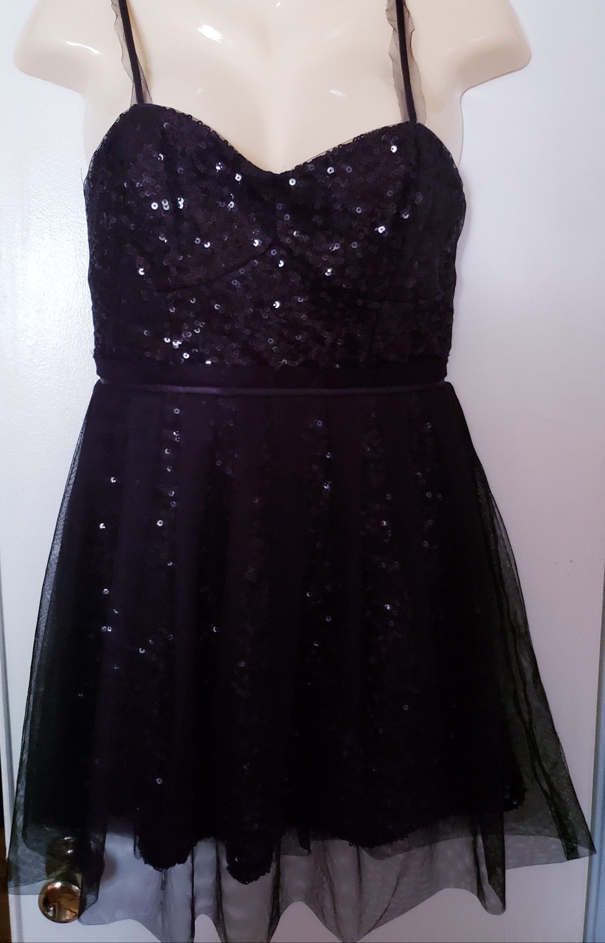 French Connection Party Dress Black Sequin 6