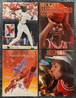 1990s Michael Jordan Bulls Beckett Magazine Lot (6) – Inaugural #1 & Dream Team