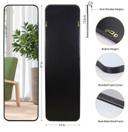 Black Full Length Mirror - NEW