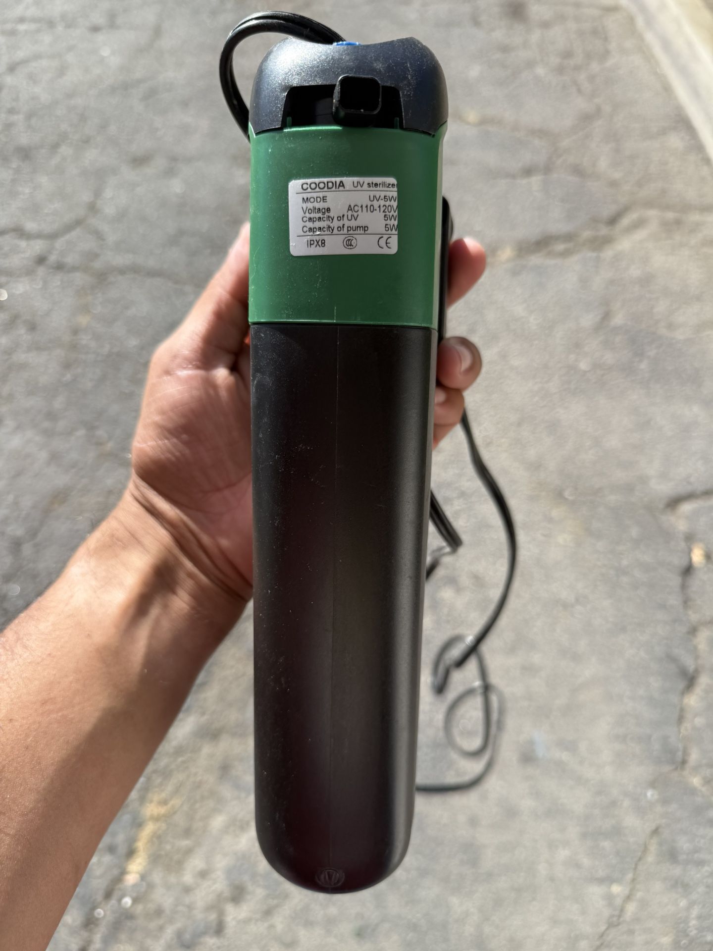 Internal Green Water Killer Aquarium Filter Tank U-V Pump