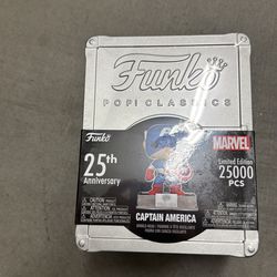 Funko pop classics Captain America 25th anniversary