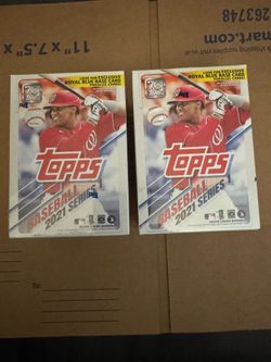 2021 Topps Series 1 Baseball Retail Blaster Box Relic Patch Card + 7 Packs