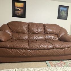 Leather Couch 