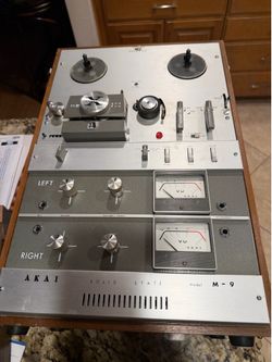 Vintage Akai M-9 Solid State Reel-to-Reel Tape Recorder – Crossfield 4-Track Stereo