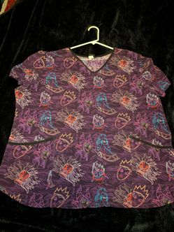 Disney villains scrub top