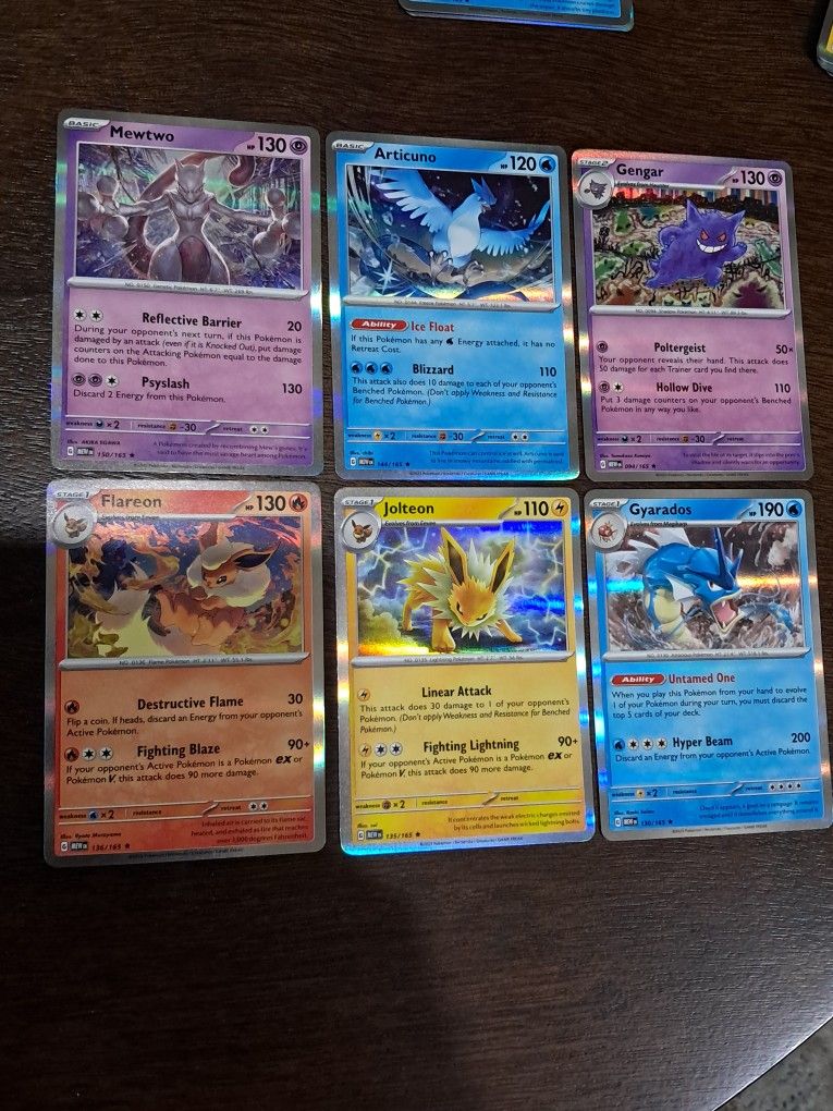 12 Pokemon 151 Holo Cards